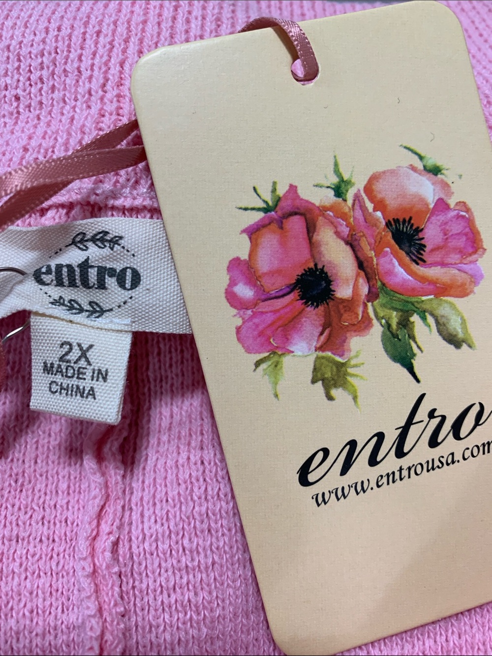 entro Pink Knit Pants